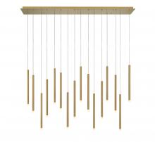 Lib & Co. US 10151-07 - Amalfi, 16 Light Linear LED Chandelier, Plated Brushed Gold