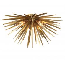 Lib & Co. US 12058-05 - Trapani, 3 Light Ceiling Mount, Soft Brass