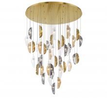 Lib & Co. US 12219-024-07 - Sorrento, 45 Light LED Grand Chandelier, Mixed With Copper Leaf, Gold Canopy