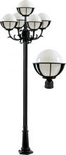 Dabmar GM2680-LED9-B - CAST ALUM 10" GLOBE POST LIGHT FIX 5 X LED 9W 85-265V