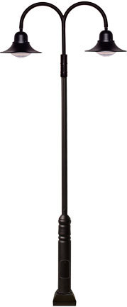 Dabmar GM6050-B - DROP LIGHT POST LIGHT FIX 2 X 60W LED 120-277V