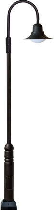Dabmar GM6100-B - DROP LIGHT POST FIX INCAND 120V