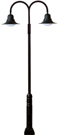 Dabmar GM6200-B - DROP LIGHT POST FIX 2 X INCAND 120V