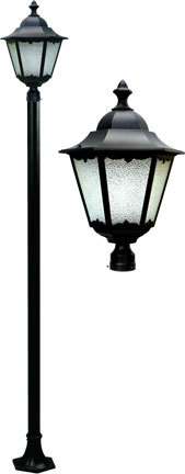 Dabmar GM8130-B - CAST ALUM LANTERN POST FIX INCAND 120V