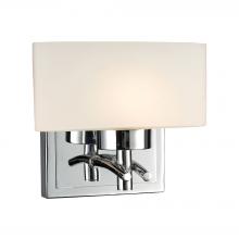 ELK Home Plus 17080/1 - Eastbrook 1-Light Wall Lamp in Polished Chrome with Opal White Glass