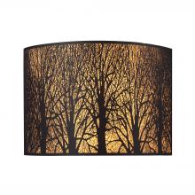 ELK Home Plus 31070/2 - Woodland Sunrise 2-Light Sconce in Aged Bronze with Woodland Shade