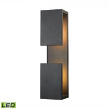 ELK Home Plus 45232/LED - Pierre 1-Light Outdoor Sconce in Textured Matte Black - Integrated LED