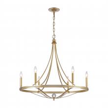 ELK Home Plus 69485/6 - Noura 31.5'' Wide 6-Light Chandelier - Champagne Gold
