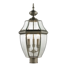 ELK Home Plus 8603EP/80 - Ashford 3-Light Post Mount Lantern in Antique Nickel - Large