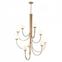 ELK Home Plus 89681/9 - Caroline 44'' Wide 9-Light Chandelier - Brushed Gold