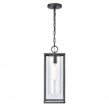 ELK Home Plus 90013/1 - Augusta 19'' High 1-Light Outdoor Hanging Light - Matte Black