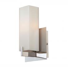 ELK Home Plus BV281-10-16M - Moderno 1-Light Wall Lamp in Matte Satin Nickel with Rectangular White Opal Glass