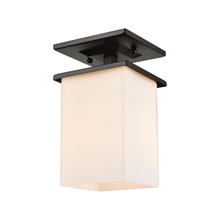 ELK Home Plus EN110136 - Broad Street 1-Light Exterior Flush Mount in Textured Black