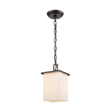 ELK Home Plus EN110146 - Broad Street 1-Light Exterior Pendant in Textured Black