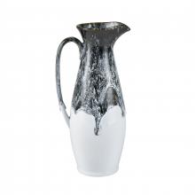 ELK Home Plus S0017-9734 - Gallemore Pitcher - Black and White Glazed (2 pack) (2 pack)