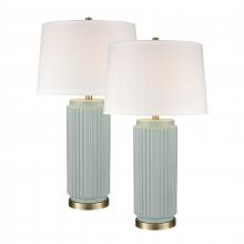 ELK Home Plus S0019-10294/S2 - Knox 30'' High 1-Light Table Lamp - Set of 2 Light Blue