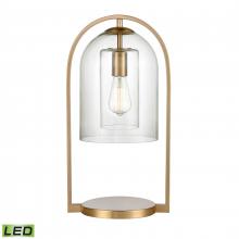 ELK Home Plus S0019-9579-LED - Bell Jar 20'' High 1-Light Desk Lamp - Aged Brass - Includes LED Bulb