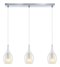 Matteo Lighting C37513CHCL - Jericho Black and Chrome Pendant