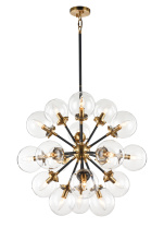 Matteo Lighting C62818AGCL - Soleil Aged Gold Brass Chandelier