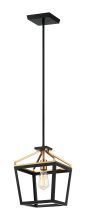 Matteo Lighting C67001BKAG - Mavonshire Black + Aged Gold Brass Chandelier