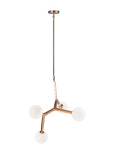 Matteo Lighting C81514AGOP - Rami Aged Gold Brass Pendant