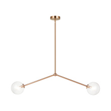 Matteo Lighting C81702AGCL - Novo Aged Gold Brass Pendant