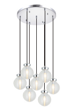 Matteo Lighting C84007CHCL - Ridge Chrome Pendant