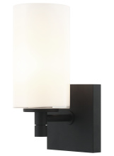 Matteo Lighting S04901MBOP - Candela Matte Black Wall Sconce