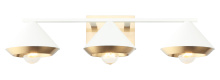 Matteo Lighting S06803WHAG - Velax White Wall Sconce