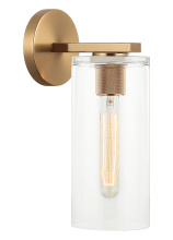 Matteo Lighting W32501AG - Lincoln Aged Gold Brass Wall Sconce