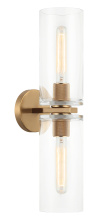 Matteo Lighting W32512AG - Lincoln Aged Gold Brass Wall Sconce