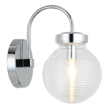 Matteo Lighting W84001CHCL - Ridge Chrome Wall Sconce
