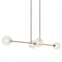 Matteo Lighting C81704AGCL - Novo Aged Gold Brass Pendant