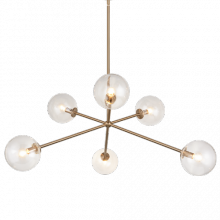 Matteo Lighting C81706AGCL - Novo Aged Gold Brass Pendant