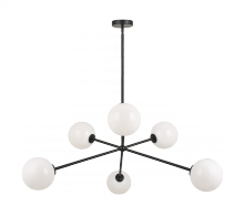 Matteo Lighting C81706BKOP - Novo Black Chandelier