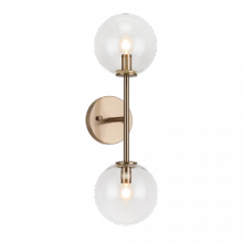 Matteo Lighting W81702AGCL - Novo Aged Gold Brass Wall Sconce