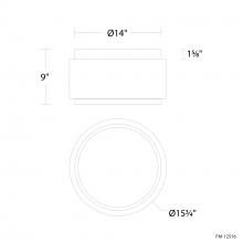 Modern Forms US Online FM-12516-30-AB - Preston Flush Mount Light