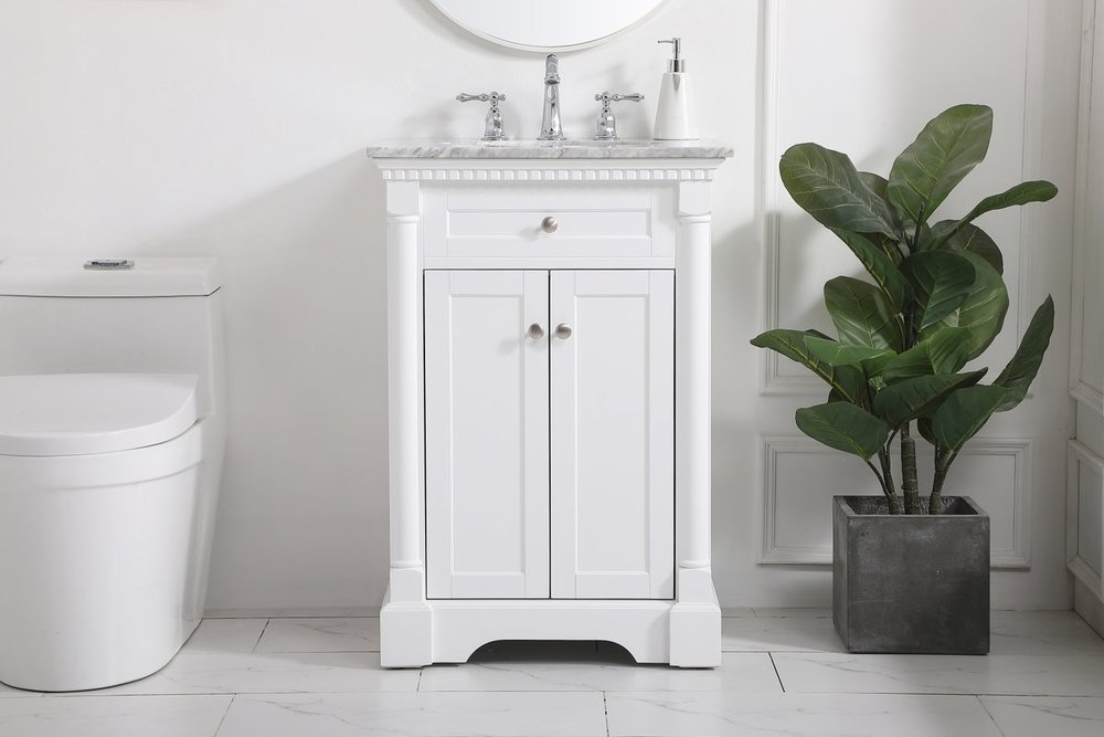 24 Inch Single Bathroom Vanity In White, 30 Inch Bathroom Vanity Menards In Vietnam