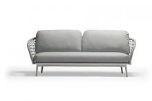 Couture Jardin CUDDLE - CD30 - Sofa ottoman - Light Grey Aluminum - COUTURE Tex  Light Grey - COUTURE Tex  Light Grey