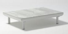 Couture Jardin CLUB - CL02 - Coffee Table - Light Grey Aluminum - Ceramiglass top