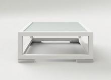 Couture Jardin OASIS WHITE - OA04 - Coffee Table - WhiteAlu  / Glass