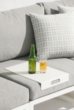 Couture Jardin ACCESSORIES - TR17 - TRAY - Tray table - Aluminum - White Alu and Anthracite